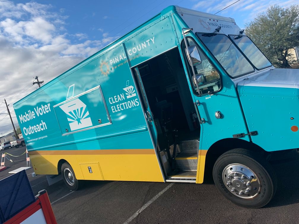 Image of the Pinal Voter Van