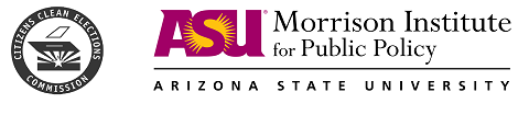 Imagen de las elecciones limpias y el logotipo del Instituto ASU Morrison
